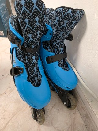 Patines en línea infantiles azules