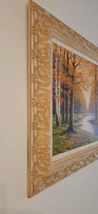 Cuadro óleo original firmado – Paisaje otoñal