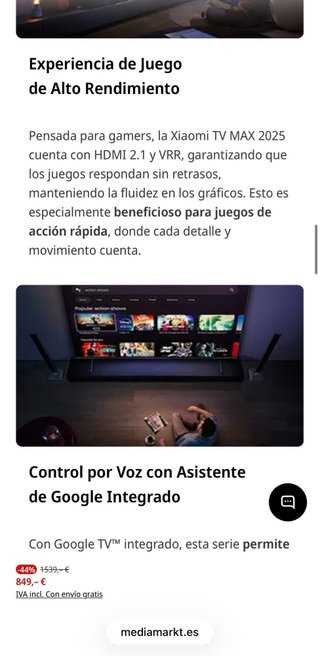 TV QLED 85" - Xiaomi TV Max 85