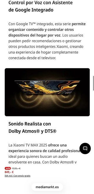 TV QLED 85" - Xiaomi TV Max 85