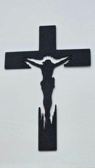 Croce 3D Nera