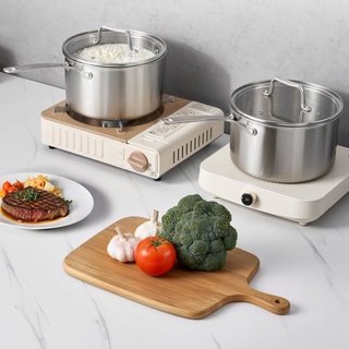 Casseruola da 3,8 litri, casseruola in acciaio ino