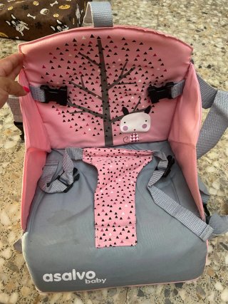 Trona portátil Asalvo Baby rosa