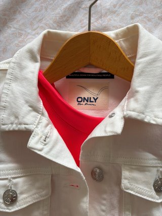 Cazadora vaquera blanca Only