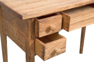 Tavolino scrittoio in legno massello di tiglio fin
