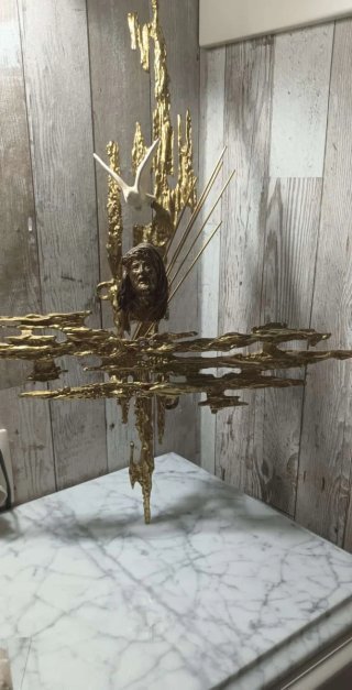Cruz de cristo bronce