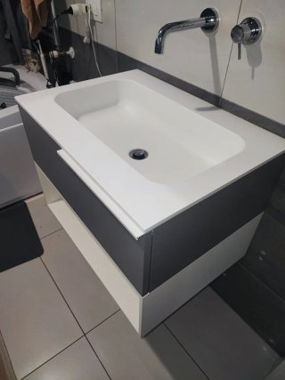 Mobile bagno IdeaGroup bianco/grigio