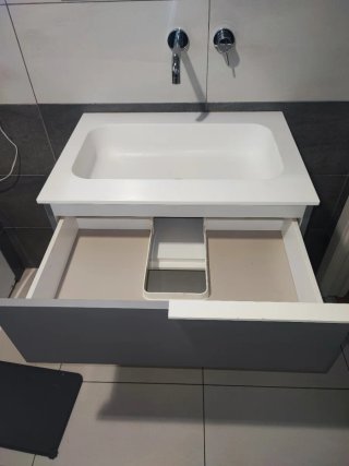 Mobile bagno IdeaGroup bianco/grigio
