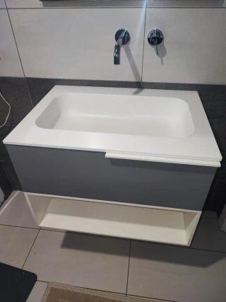 Mobile bagno IdeaGroup bianco/grigio