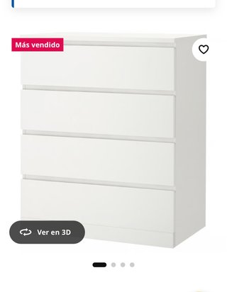 Cómoda blanca de ikea