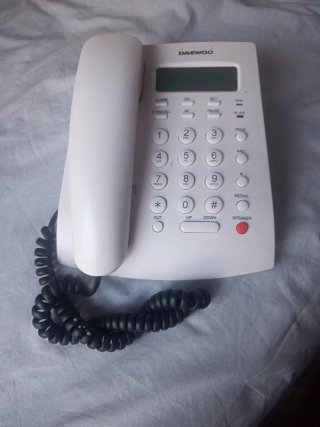 Teléfono fijo Daewoo blanco