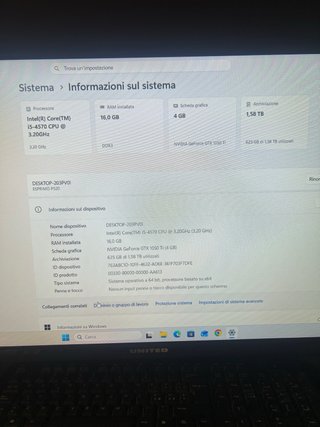Pc intel core i5 4570 1050TI