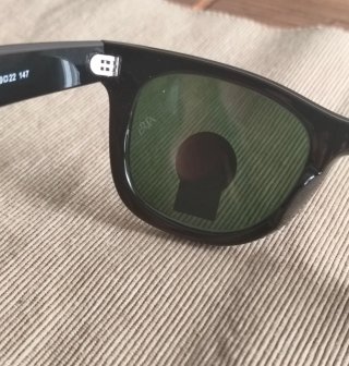 Gafas rayban wayfarer cristal verde