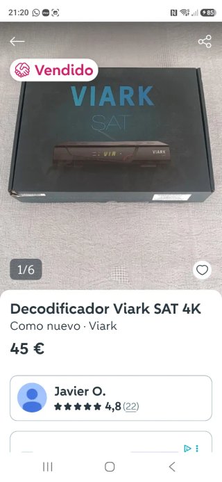 Decodificador Viark SAT 4K