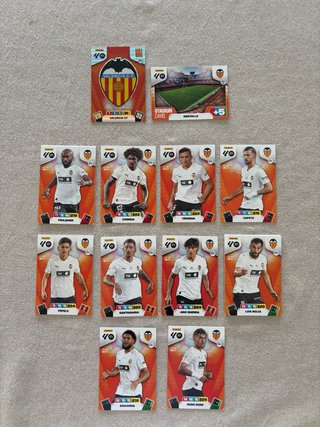 Cartas Adrenalyn XL Valencia CF 2025/26