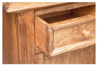 Credenza Country in legno massello di tiglio finit