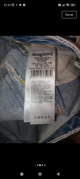 Pantalón vaquero recto Desigual