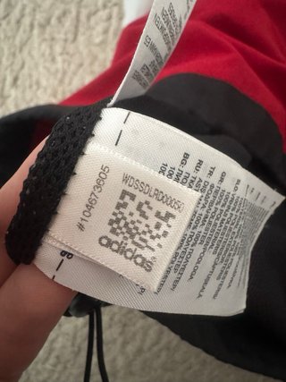 Adidas Chaqueta Deportiva Roja Negra Vintage 2000s