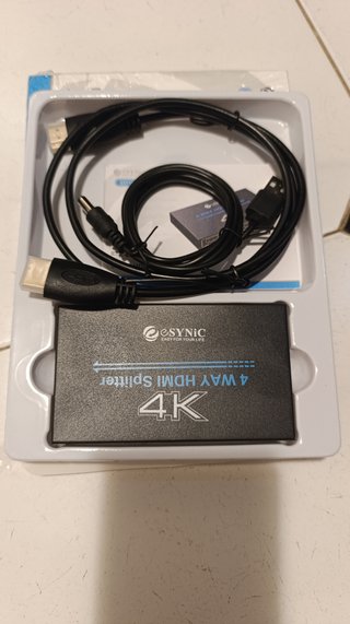 Splitter HDMI 4K 1x4   60Hz-4salidas-C SYNC