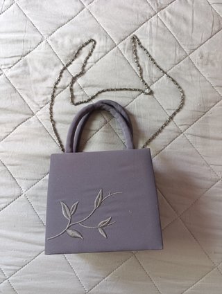 Bolso de vestir gris