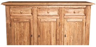 Credenza Country in legno massello di tiglio finit