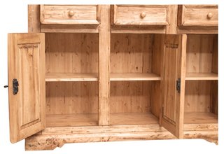 Credenza Country in legno massello di tiglio finit