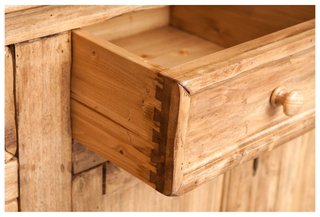 Credenza Country in legno massello di tiglio finit