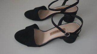 Sandalias Zara Basic tacón mujer talla 38