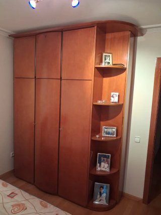 Armario modular madera con estanterías