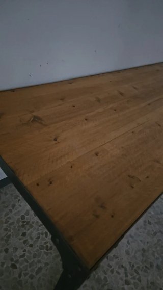 Mesa Comedor Industrial Madera y Metal