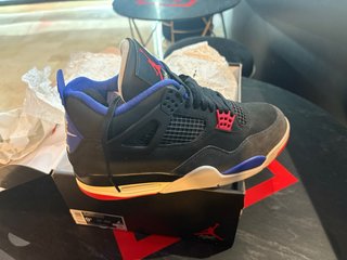 Nike Air Jordan 4 Retro Negro/Azul 100% originele