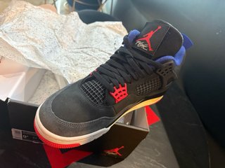 Nike Air Jordan 4 Retro Negro/Azul 100% originele