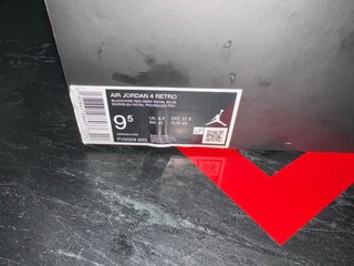 Nike Air Jordan 4 Retro Negro/Azul 100% originele