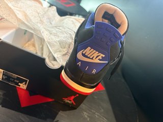 Nike Air Jordan 4 Retro Negro/Azul 100% originele