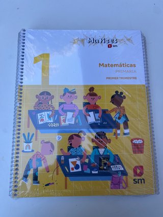 Matemáticas. 1 Primaria. Trimestres. Matices