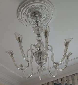 Lámpara de cristal de Bohemia para salón