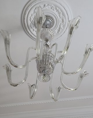 Lámpara de cristal de Bohemia para salón