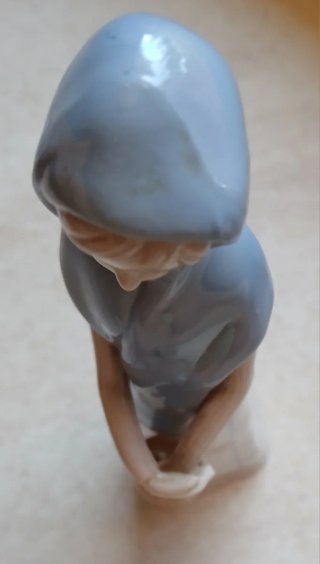 Statuina vintage porcellana stile Capodimonte/Llad