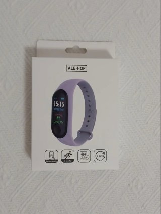 Reloj de pulsera de actividad lila