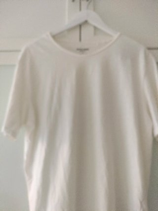Camiseta Jack & Jones XL Cuello Roto Blanca