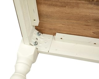 Tavolo Country in legno massello di tiglio struttu