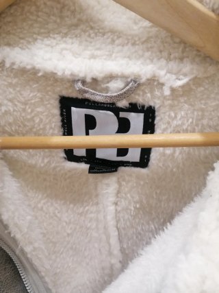Chaqueta forrada borreguito gris