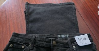 Pantalón vaquero campana negro