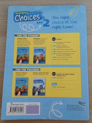 Libro de Inglés WorkBook Burlington Choices 2 ESO
