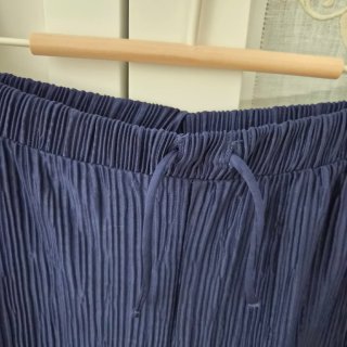 Pantalones plisados azul marino 14 años