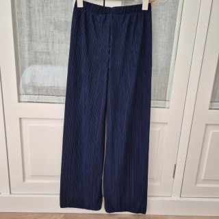 Pantalones plisados azul marino 14 años