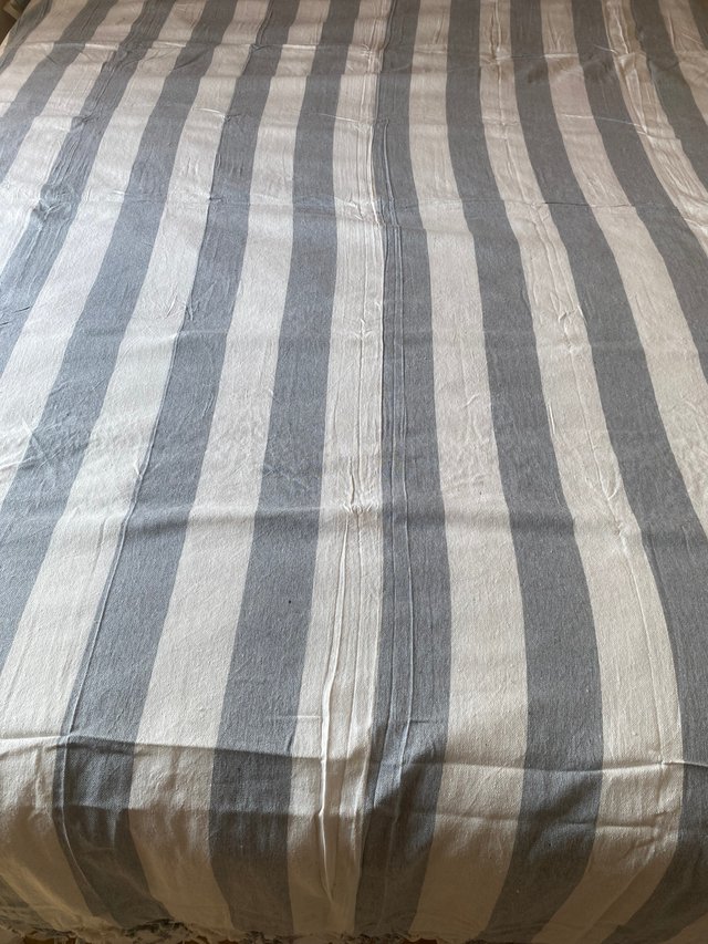 Pareo/Manta Rayas Gris y Blanco 210x240