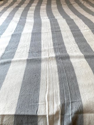 Pareo/Manta Rayas Gris y Blanco 210x240