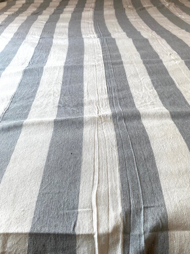 Pareo/Manta Rayas Gris y Blanco 210x240