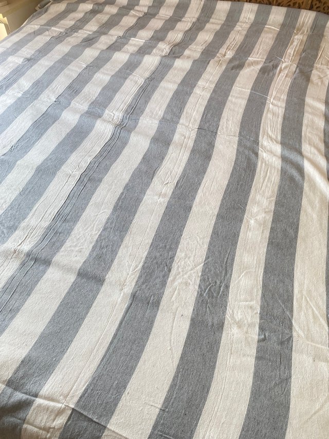 Pareo/Manta Rayas Gris y Blanco 210x240